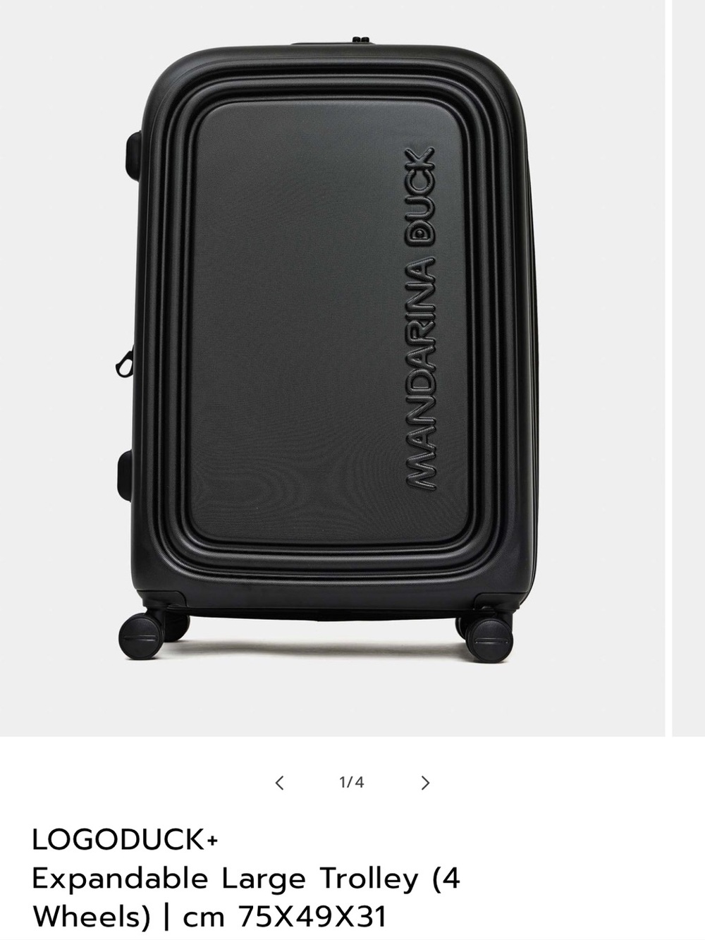 Mango Duck Black Suitcase